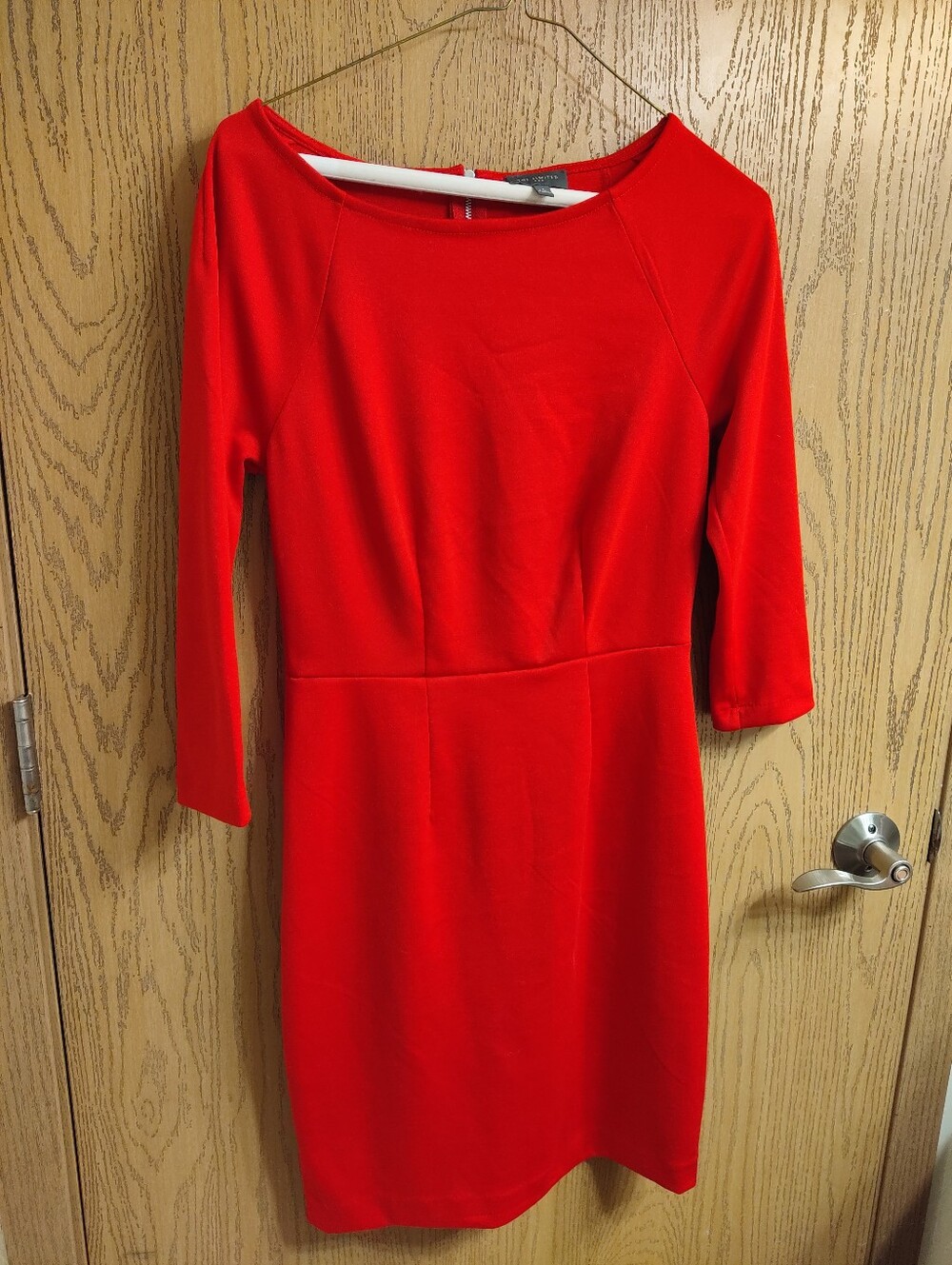 The Limited Red Long-Sleeve Sheath Dress